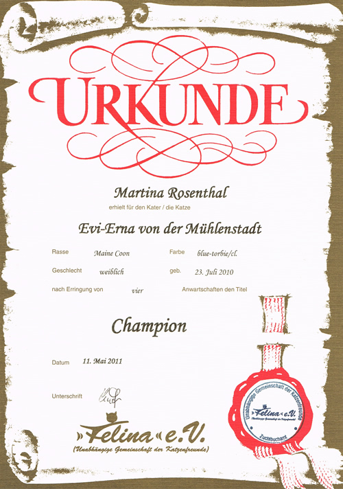 Evi-Erna ist Jugend-Champion